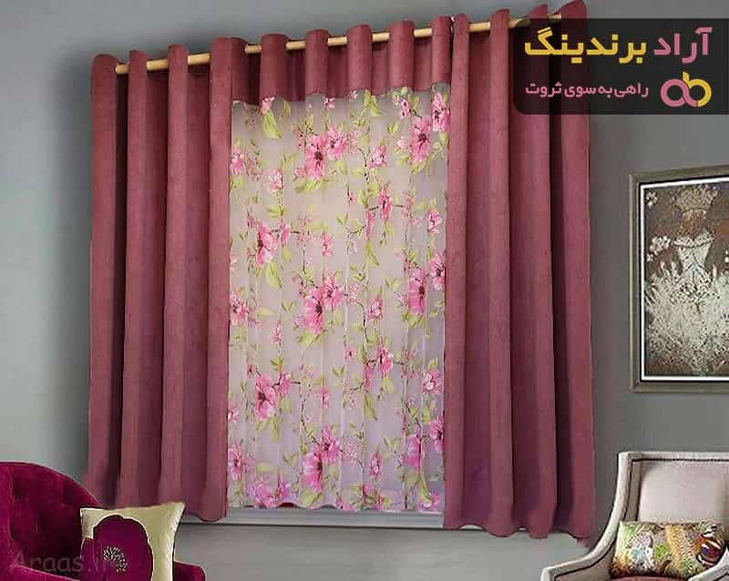تصویر 3 از قیمت خرید پارچه پرده ای صورتی + فروش ویژه